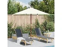 Outdoor Parasol with Wooden Pole 59.1"x78.7" Sand