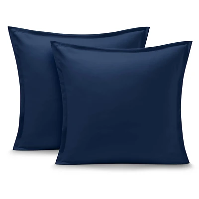 Bare Home Ultra-Soft Double Brushed Pillow Sham Set, Euro