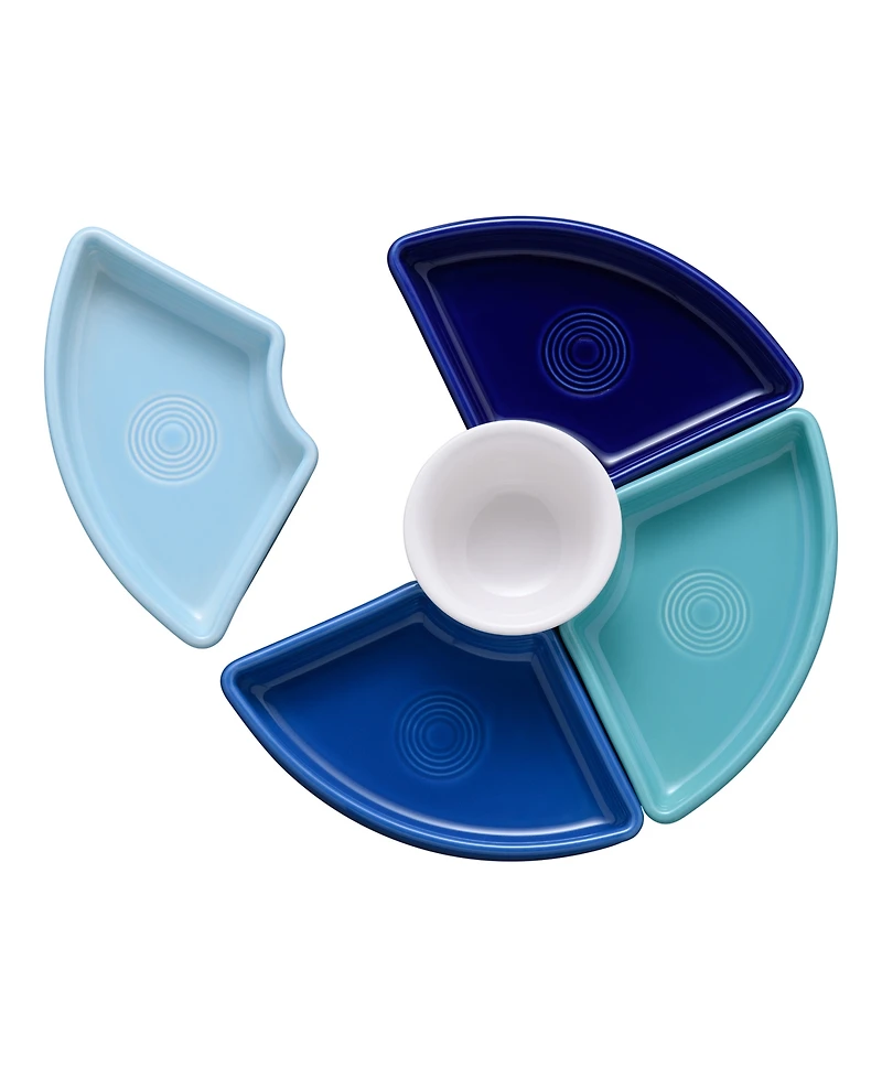 Fiesta 5 Pc. Coastal Blues Entertaining Set