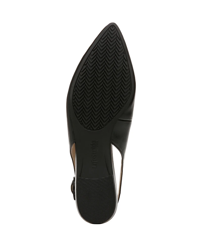 LifeStride Women's Percy Pointed Toe Slingback Flats