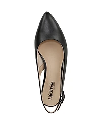 LifeStride Women's Percy Pointed Toe Slingback Flats