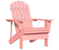 Patio Adirondack Chair Solid Fir Wood Pink