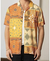 Carre Men's Bandana Ultra Button Up Shirt