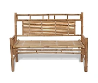 vidaXL Patio Bench 47.2" Bamboo