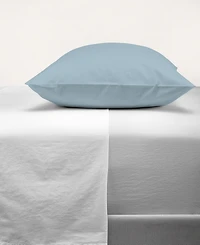 Purity Home 300 Thread Count Brushed Cotton Percale Pillowcase Pair