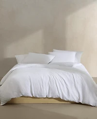 Closeout! Calvin Klein Seersucker 3 Piece Duvet Cover Set, Queen