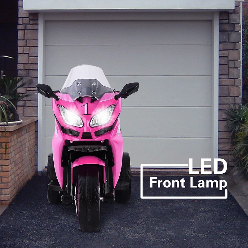 Streamdale Furniture Kids Electric Motorcycle with Light Wheels