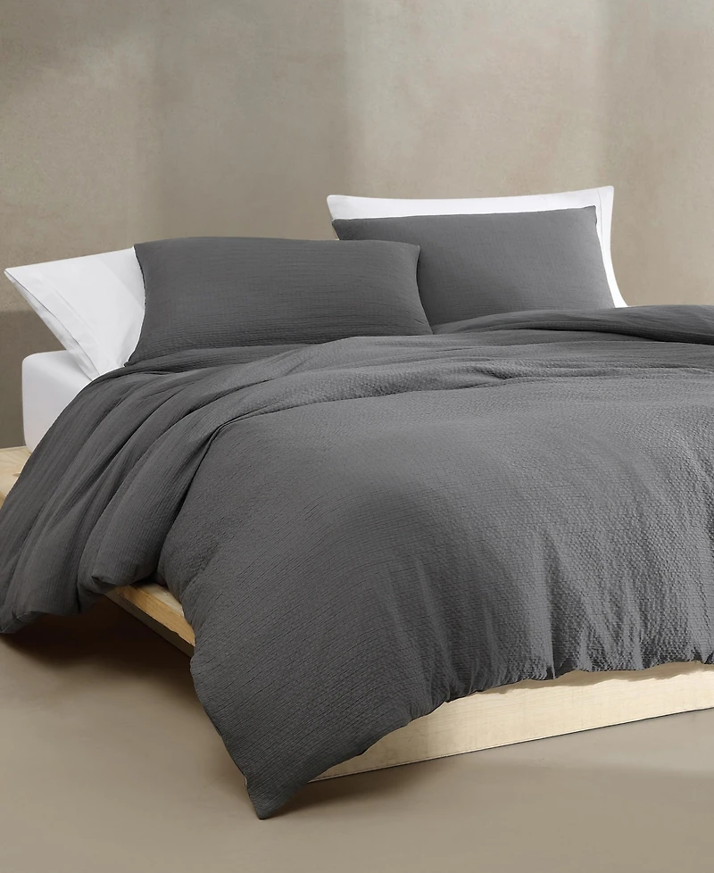 Calvin Klein Seersucker 3 Piece Comforter Set