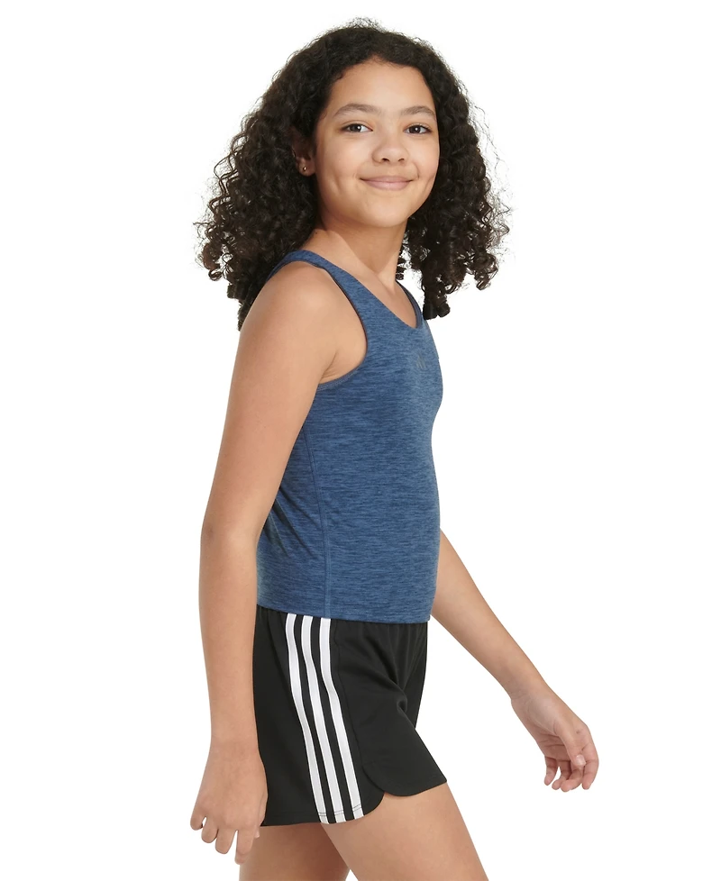 adidas Big Girls Sleeveless Melange Training Tank Top