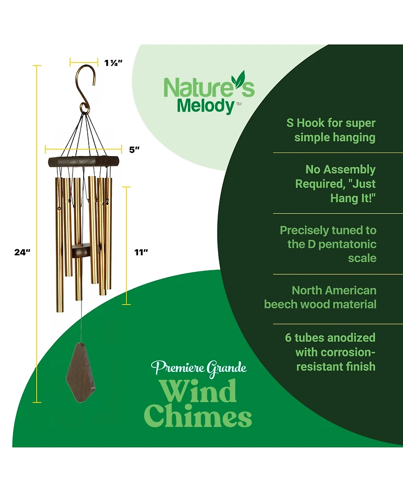 Nature's Melody Premiere Grande Wind Chimes