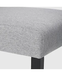 WestinTrends Upholstered Linen Fabric Dining Chair Set of 2