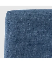 WestinTrends Upholstered Linen Fabric Dining Chair Set of 2
