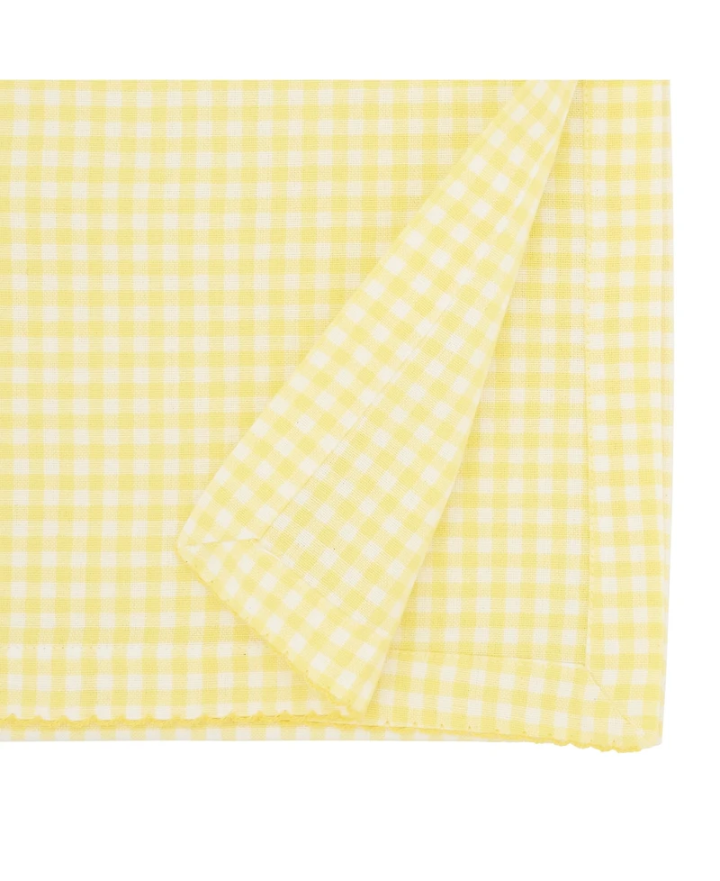 Saro Lifestyle Traditional Gingham Table Runner, 16"x72"