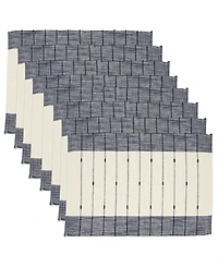 Saro Lifestyle Thin Stripe Placemats Set of 8, 14"x20"