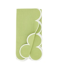Saro Lifestyle Scalloped Hem Napkin Set of 4,20"x20"
