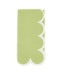 Saro Lifestyle Scalloped Hem Napkin Set of 4,20"x20"