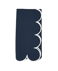 Saro Lifestyle Scalloped Hem Napkin Set of 4,20"x20"