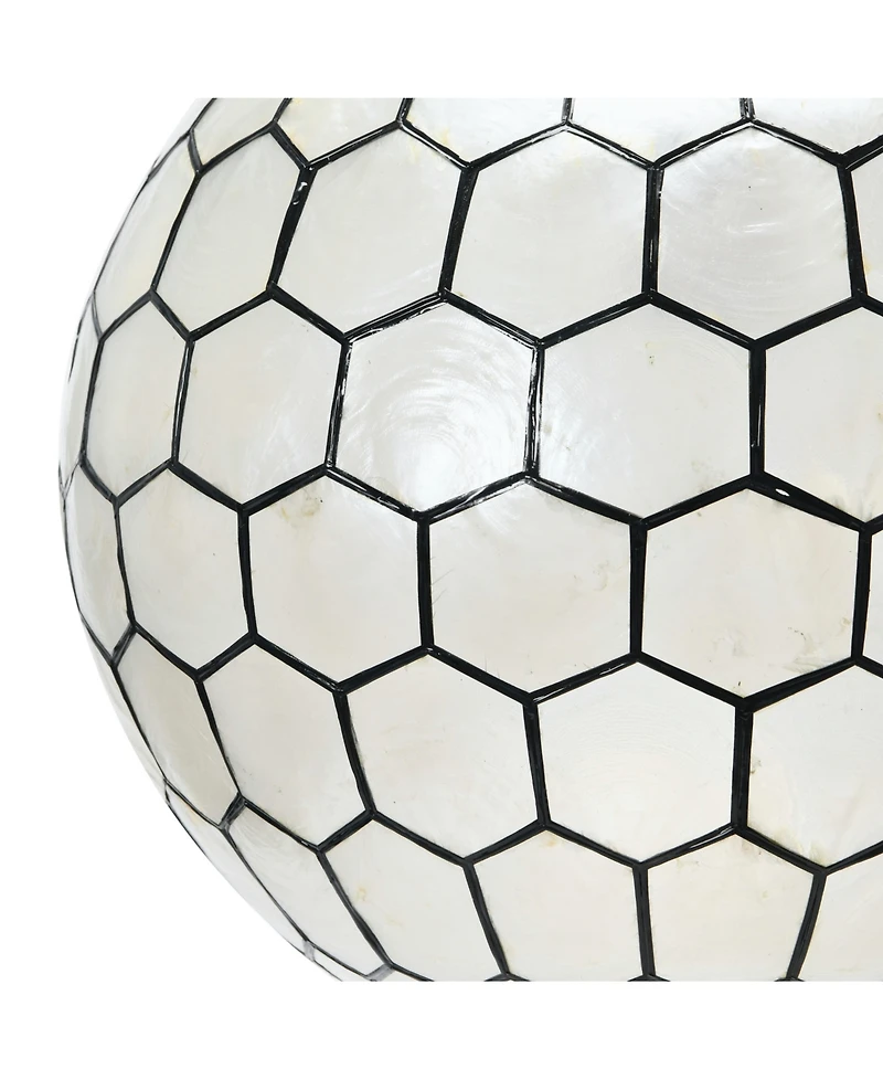 Storied Home Capiz Honeycomb Ceiling Light
