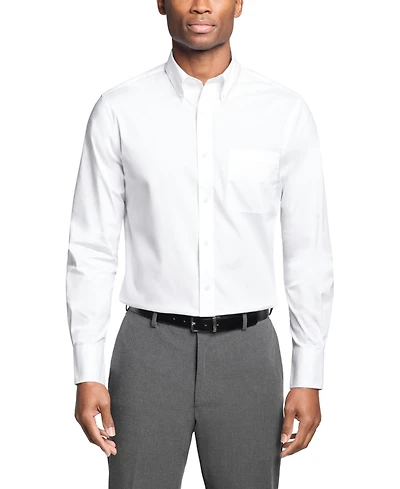 Tommy Hilfiger Men's Regular Fit Wrinkle Resistant Stretch Dress Shirt