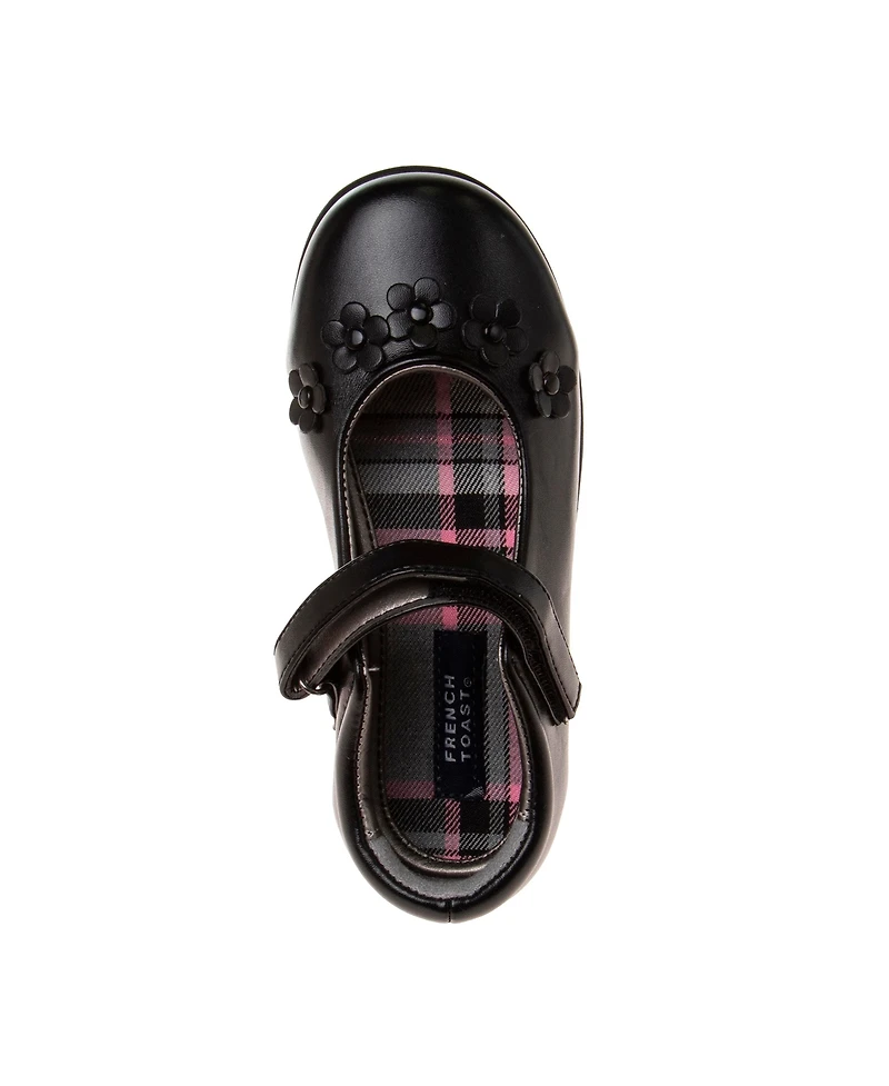 French Toast Little Girls Artificial Leather Construction School Shoes