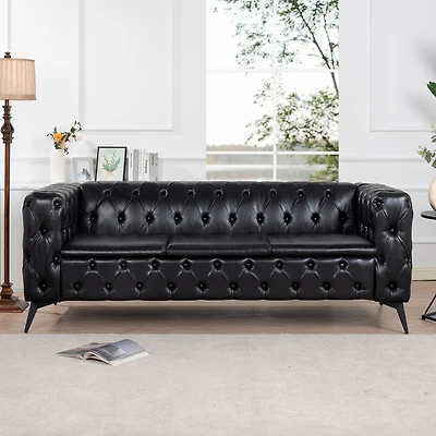 Streamdale Traditional 3-Seater Sofa with Removable Cushions (84")