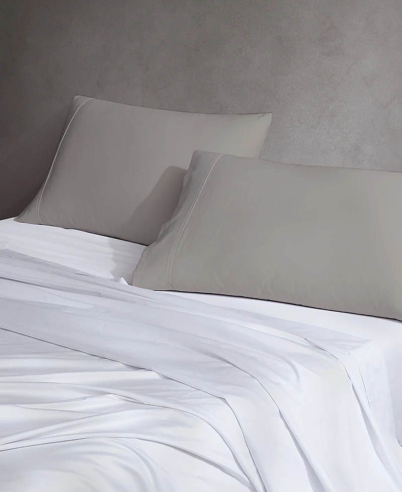 Purity Home 400 Thread Count Wrinkle Resistant Cotton Sateen Pillowcase Pair