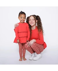 Mixed Up Clothing Girls Tiered Tunic and Legging Set