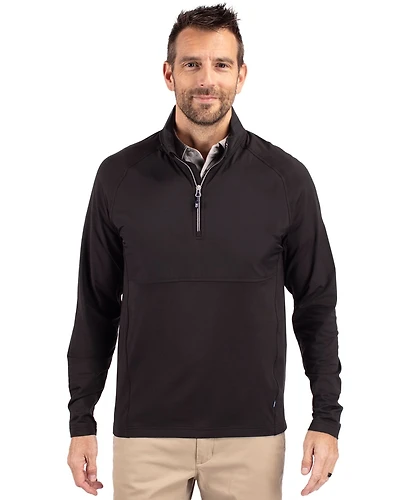 Cutter & Buck Men's Adapt Eco Knit Hybrid Recycled Quarter Zip
