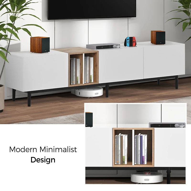 Streamdale Modern 80" Tv Stand with Large Storage