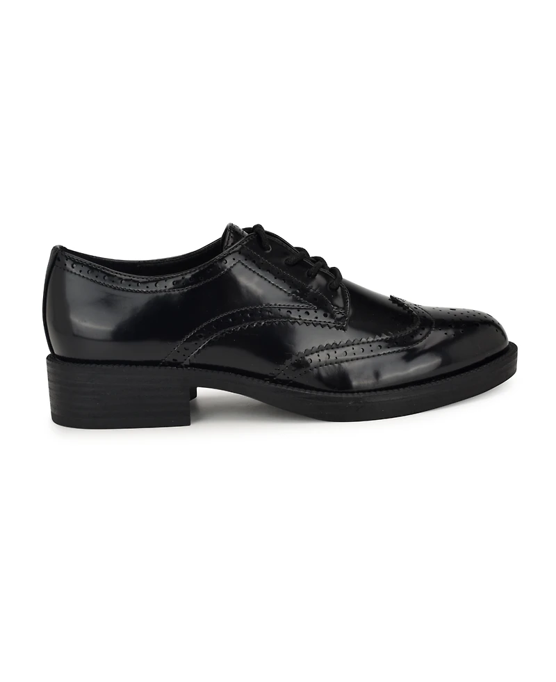 Nine West Women's Studey Lace-Up Wingtip Oxford Shoes