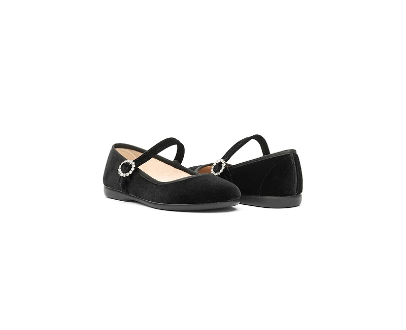 Childrenchic Girls Holiday Velvet Mary Janes