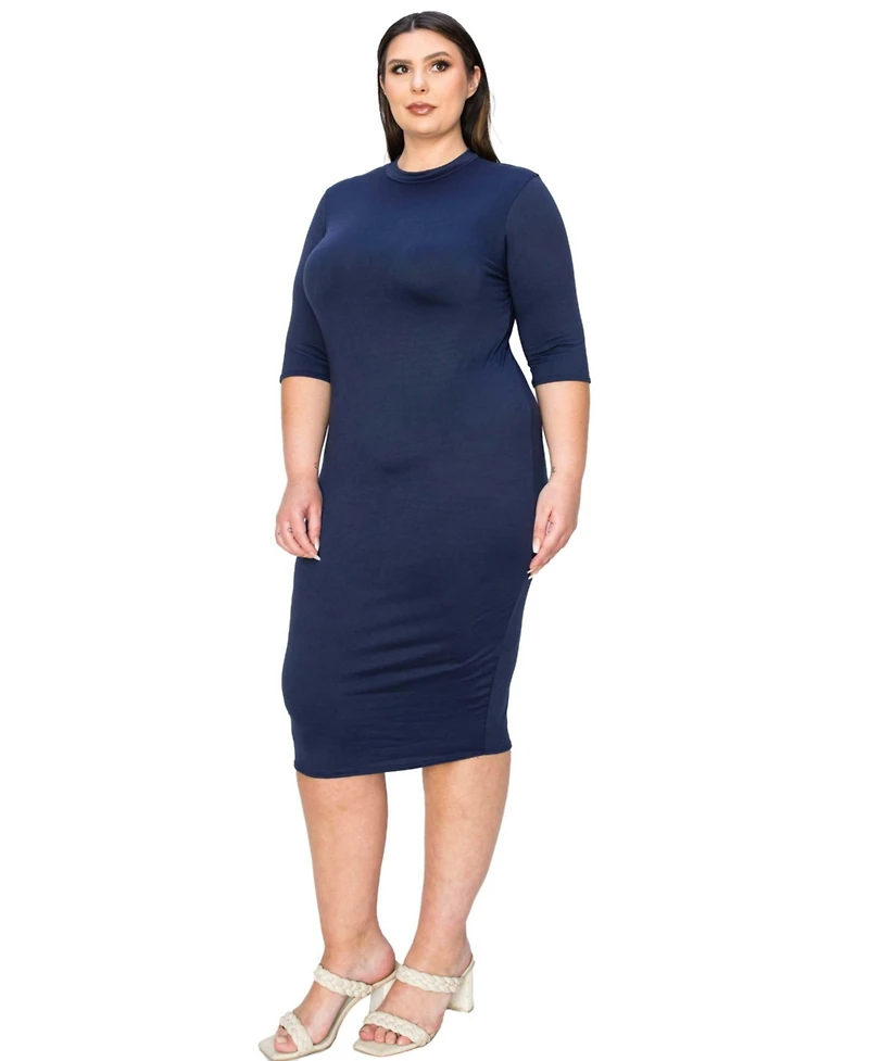L I V D Women's Plus Mona Midi Dress