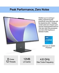 Lenovo IdeaCentre i Gen 9 27" Daily All-in-One Desktop Intel Core i5-13420H 8GB Ram 512GB Ssd Storage Windows 11 Home Fhd Touchscreen - Grey