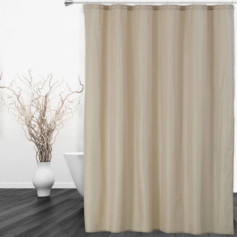 Caromio Waterproof Fabric Shower Curtain Liner with Magnets, 72" x 72"