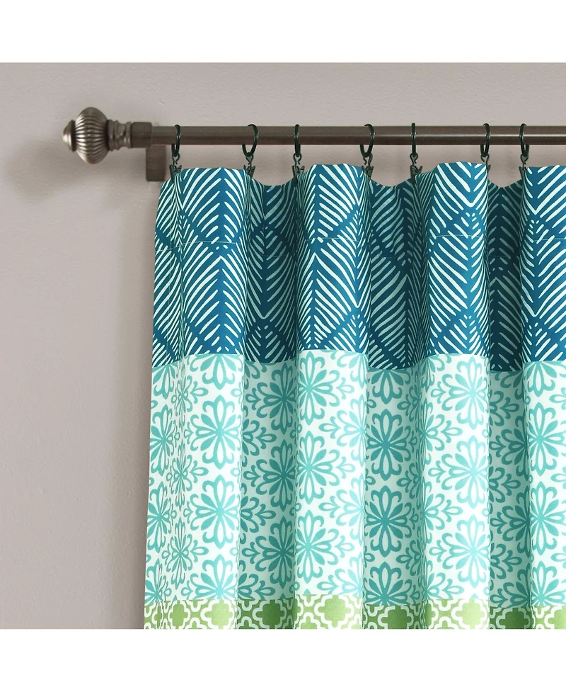 Lush Decor Bohemian Stripe Window Curtain Panels