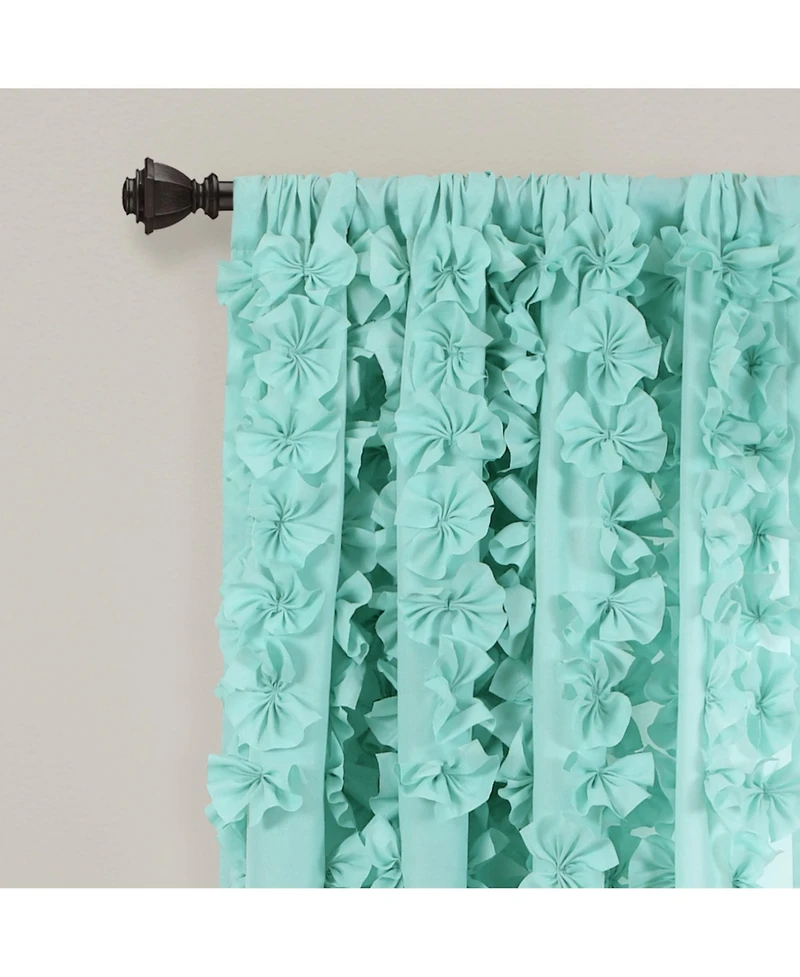 Lush Decor Riley Window Curtain Panel