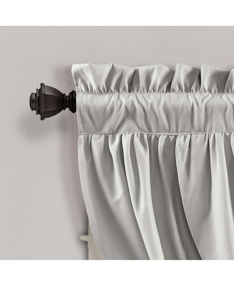 Lush Decor Lucia Window Valance - Kitchen and Bath Single Panel