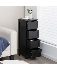 Slickblue Bathroom Floor Freestanding Storage Organizer with 3 Drawers