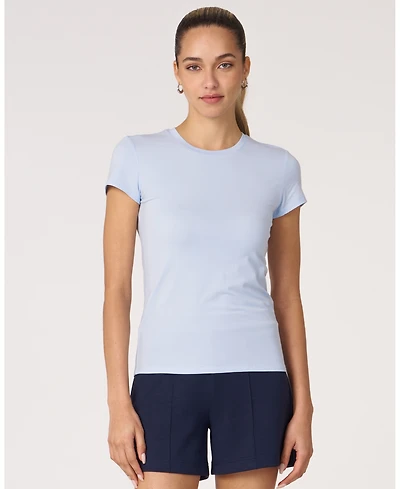 Rebody Active Women's Essentials Fitted Short Sleeve Top