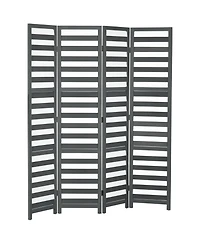 Homcom 5.6' 4 Panel Room Divider Folding Privacy Screen Panel, /