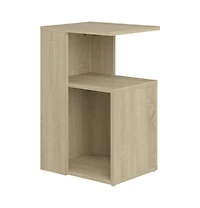 vidaXL Side Table Sonoma Oak 14.2"x11.8"x22" Engineered Wood