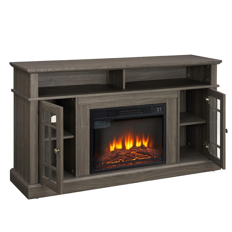 Streamdale Modern Tv Stand with Fireplace Insert for Up to 65" Tv