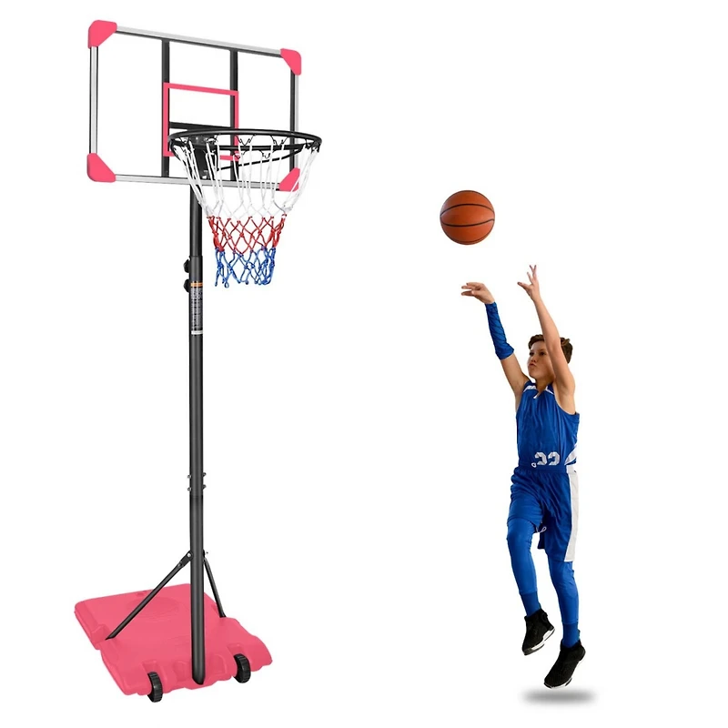 Simplie Fun Youth Height Adjustable Basketball Hoop