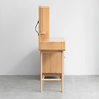 Dresser Table dresser 100% solid oak table desk top table dresser compact dresser accessories storage width 90cm storage drawer natural wood natural