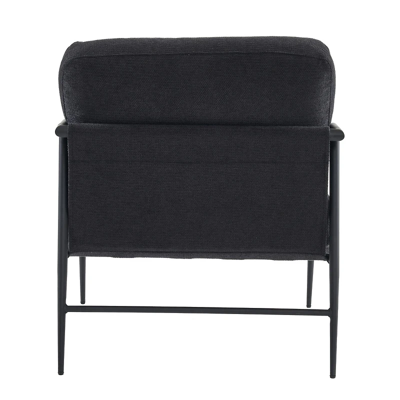 Leisure Chair Lounge Chair Velvet Black Color