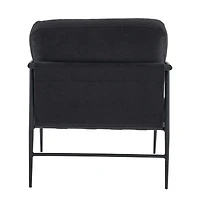 Leisure Chair Lounge Chair Velvet Black Color
