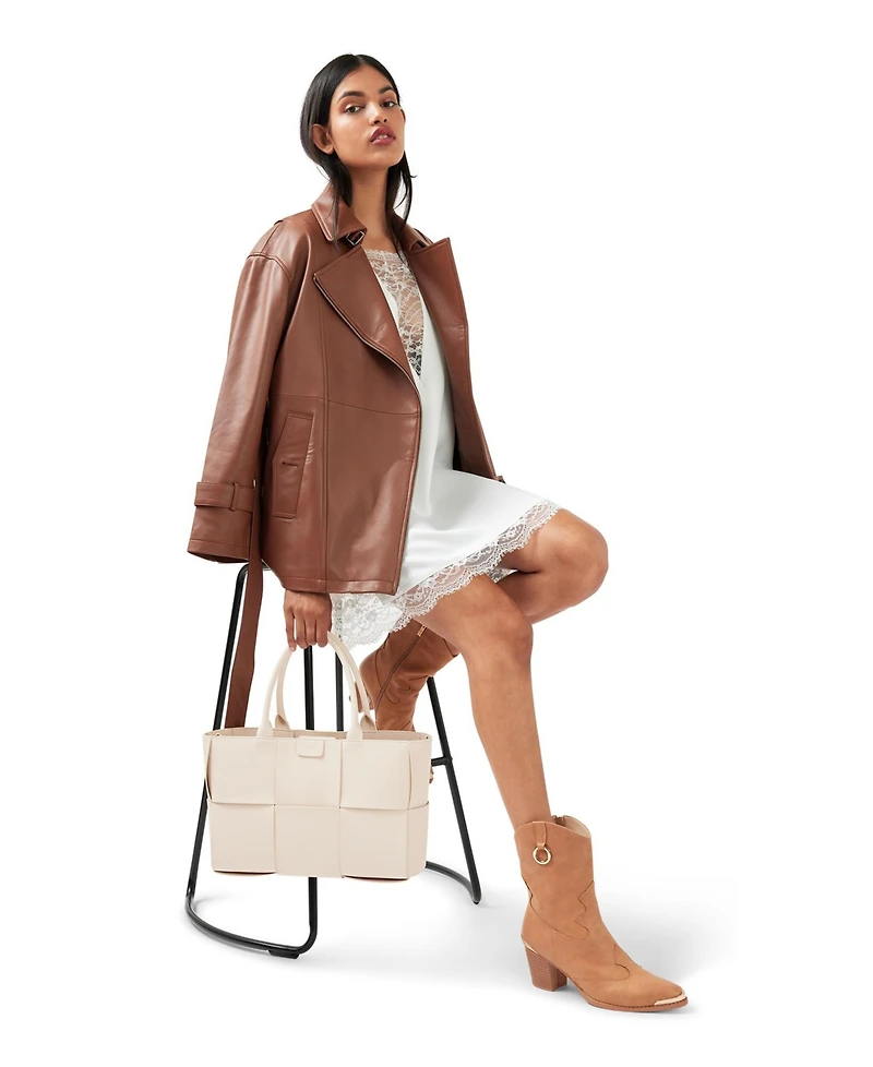 Belle & Bloom Women's Bff Belted Leather Jacket