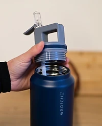 Grosche Alpine Flip 'N Sip Insulated Water Bottle with Straw 2pk 20 Oz + 40