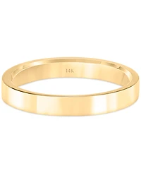 Flat Profile Comfort Fit Wedding Band in 14k Gold