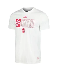 Adidas Men's White St. Louis City Sc Jersey Hook Aeroready T-Shirt